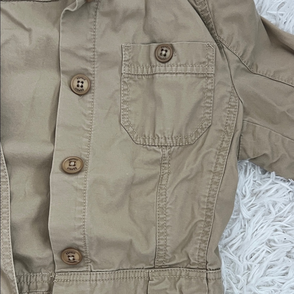 Beige Button-Up Jacket - Picture 3 of 7